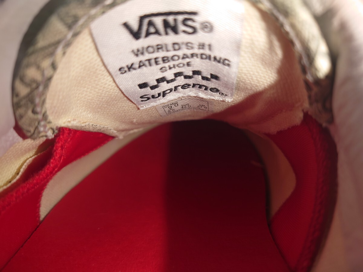 中古 Supreme × VANS 　　　　 シュプリーム バンズ ドル エラ スニーカー 27cm_画像9