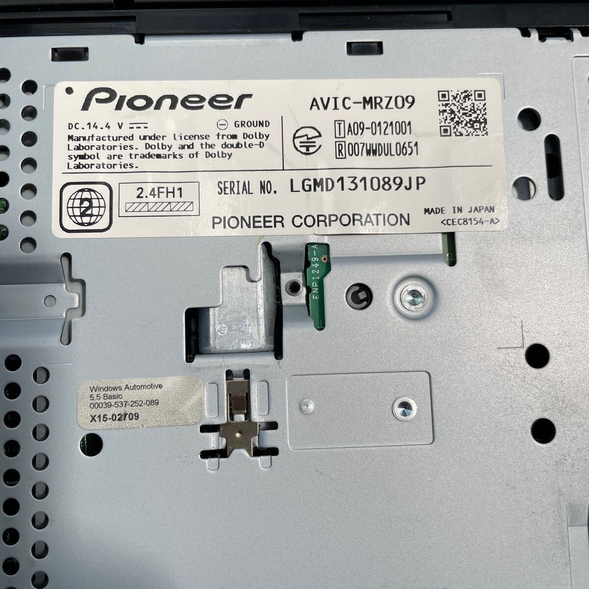 Z3 カロッツェリア 地デジ メモリー ナビ AVIC-MRZ09 Bluetooth_画像5