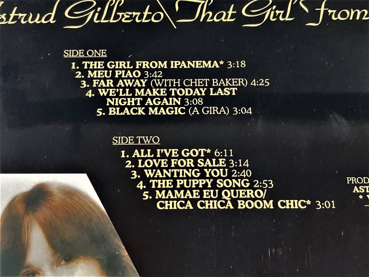 未開封　入手激難　アストラッド・ジルベルト　イパネマの娘　Astrud Gilberto That Girl From Ipanema　送料500円　EU盤　1LP _画像3
