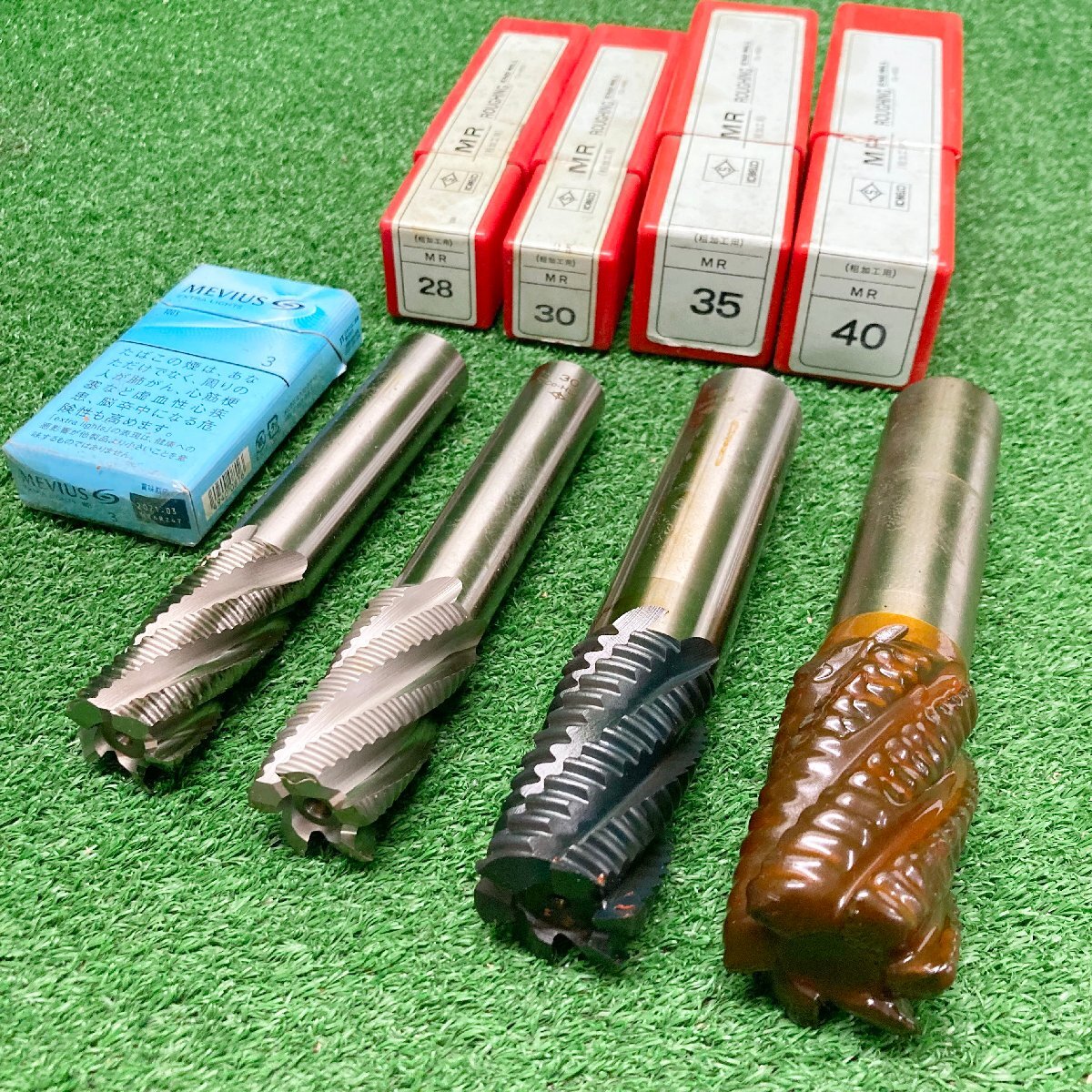 今落i516 KOBELCO ■鉄工ドリル HiCut エンドミル MR(粗加工) 28・30・35・40 軸径25～32mm ★4本セット_画像1