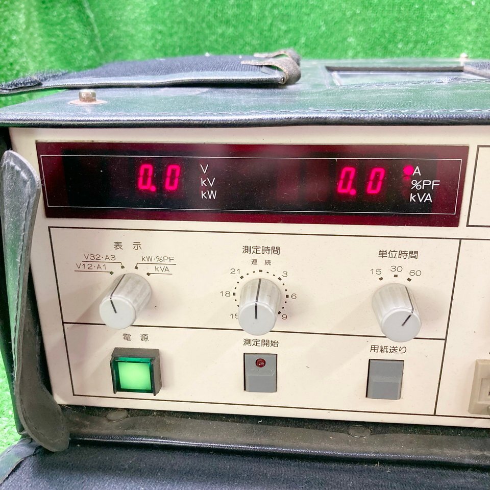 彦蒼a845 ミドリ安全 ■電気使用状況演算記録装置『PFM-500P』測定器 電気測定器 付属品付き_画像2