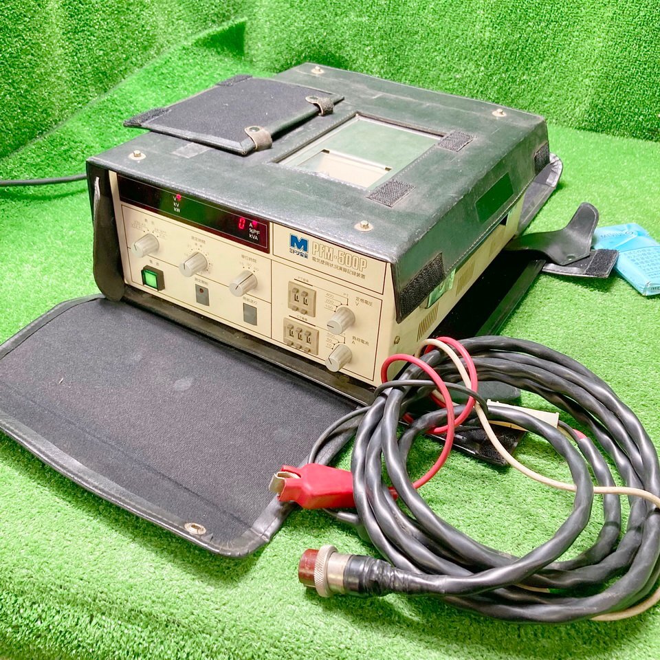 彦蒼a845 ミドリ安全 ■電気使用状況演算記録装置『PFM-500P』測定器 電気測定器 付属品付き_画像1