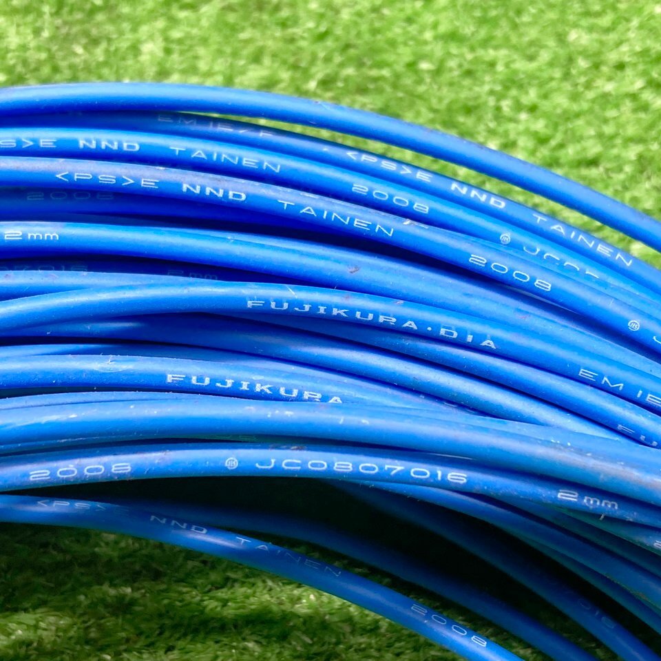 ..b039 fujikura # жаростойкий кабель электрический провод EM IE/F 2mm NND TAINEN длина примерно 55m