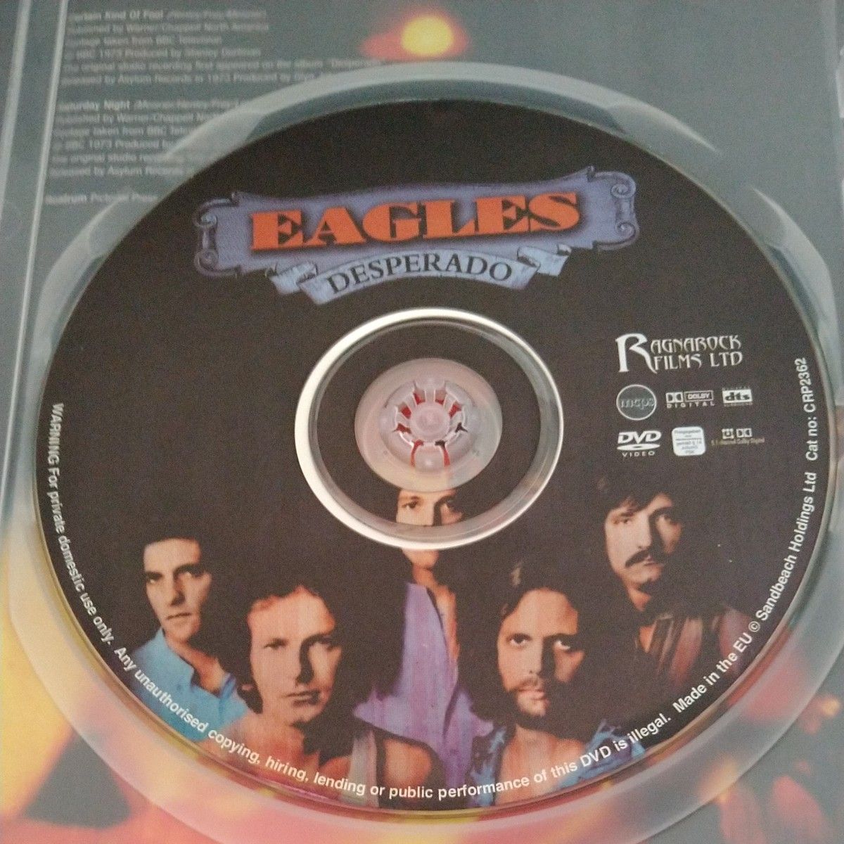 DVD　EAGLES  THE WORLD'S GREATEST ALBUMS DESPERADO  輸入盤 国内プレイヤー再生可