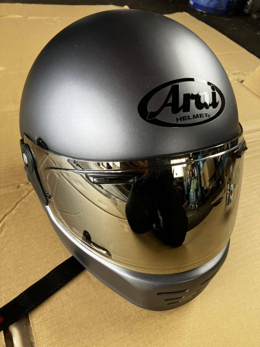 アライ ラパイドNEO LTD プラチナグレーF 61-62 1円売り切り Arai 山城限定カラー_画像2