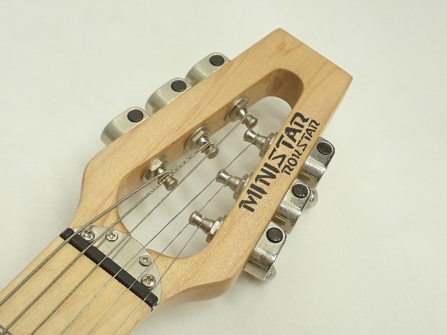 MINISTAR ミニスター ROKSTAR トラベルギター エレキギター ミニギター ソフトケース付き ¶ 6E32C-5の画像2