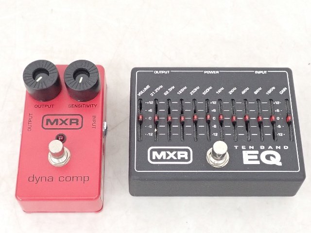 MXR コンプレッサー M102 DynaComp/イコライザー 10-Band Graphic EQ M108 セット ▽ 6E222-8の画像1