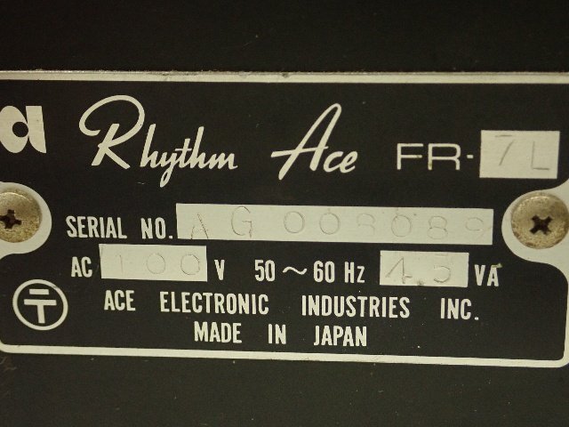 Ace Tone RHTHEM ACE FR-7L ритм box ритм-бокс ¶ 6E26B-5