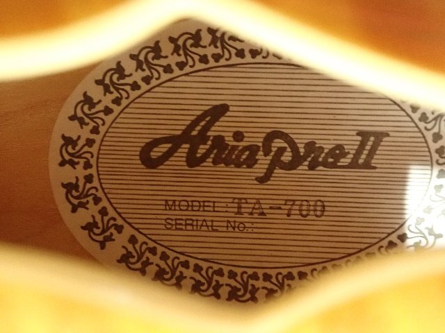 AriaProII アリアプロ2 TA-700 エレキギター セミアコ ハードケース付き 配送/来店引取可 ¶ 6E32C-8の画像5