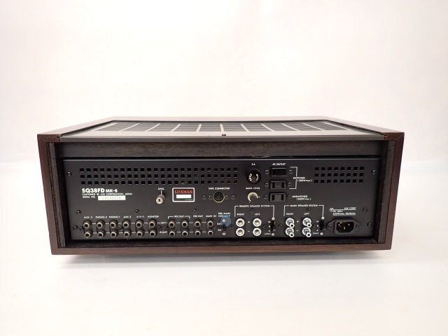 LUXMAN ラックスマン 真空管/管球式プリメインアンプ SQ38FD MK-II(MKII) サンパチ □ 6E447-10の画像4