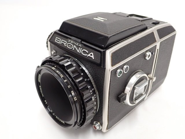 BRONICA EC + Nikon NIKKOR-P・C 75mm F2.8 ブロニカ 中判カメラ ニコン レンズ付 動作品 ∬ 6E35D-15_画像2