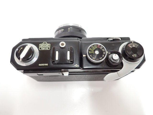 超希少 Nikon S3M 6600190番 ブラック NIKKOR-H 5cm F2/S72 レンズ/モータードライブ付 ボディ説明書付 配送/来店引取可 ∬ 6E502-1_画像4