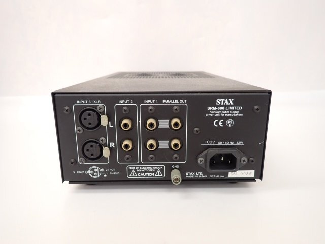 STAX スタックス 真空管ヘッドフォンアンプ SRM-600 Limited 600台限定 元箱付 □ 6E463-6_画像4