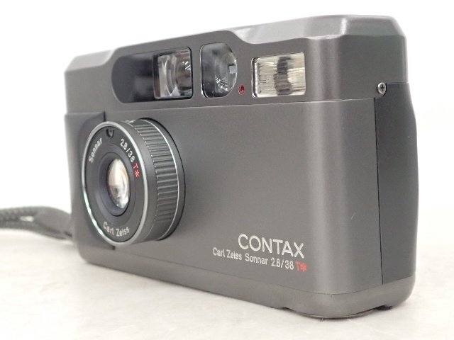CONTAX 高級コンパクトフィルムカメラ T2 Carl Zeiss Sonnar 38mm F2.8 T* チタンブラック コンタックス ▽ 6DEBD-1_画像3