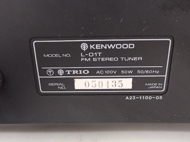 KENWOOD/ケンウッド FMステレオチューナー L-01T 元箱付 ∽ 6E46E-8_画像5