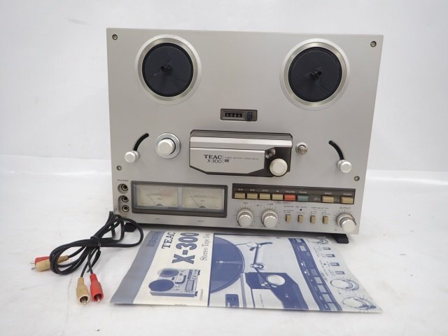 TEAC X-300 オープンリールデッキ/4トラック2チャンネルテープデッキ ティアック オーディオ 説明書付 50Hz仕様 △ 6E300-2_画像1