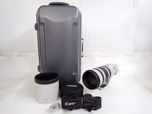 【良品】 Canon キャノン ZOOM LENS EF 200-400mm F4L IS USM EXTENDER 1.4x レンズ ストラップ/ハードケース付 ∴ 6E624-1_画像1