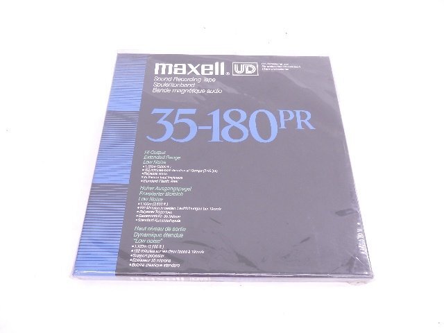 未開封品 maxell/マクセル オープンリールテープ UD 35-180 PR (N) 10号 1本 ◆ 6E34C-9_画像1
