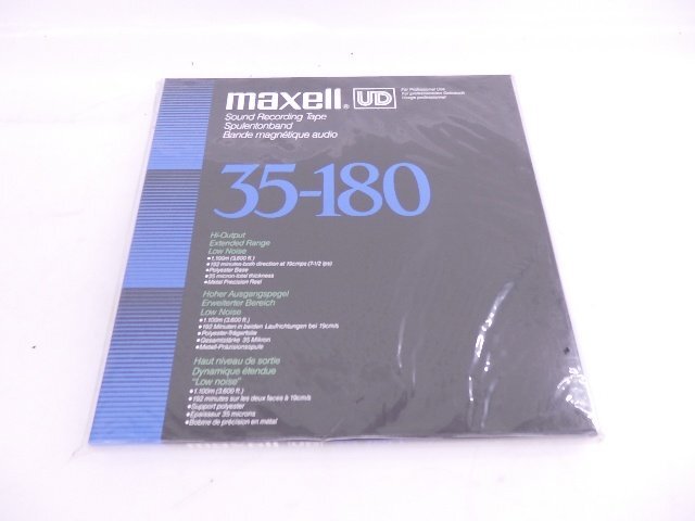 未開封品 maxell/マクセル オープンリールテープ UD 35-180 (N) 10号 1本 ◆ 6E34C-8_画像1