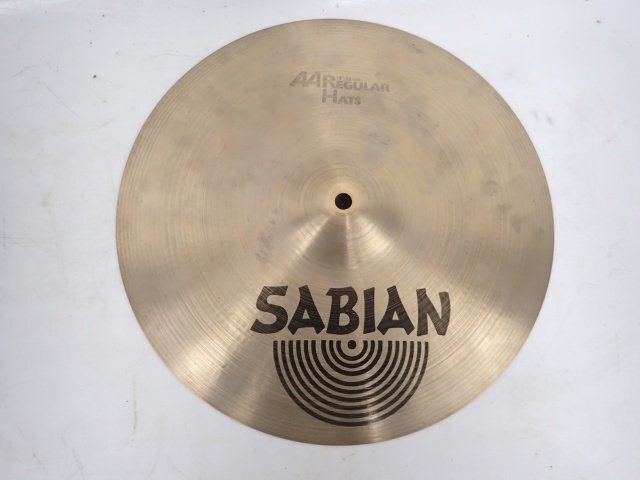 SABIAN AA REGULAR Hats 14/36cm ハイハットシンバルTOP&BOTTOMセット セイビアン レギュラーハット ドラム 打楽器 △ 6E539-4_画像2