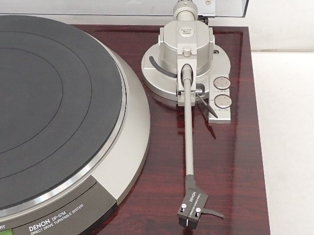 DENON レコードプレーヤー DP-57M DL-103 MCカートリッジ付き ジャンク品 デノン ▽ 6DF8F-3_画像3