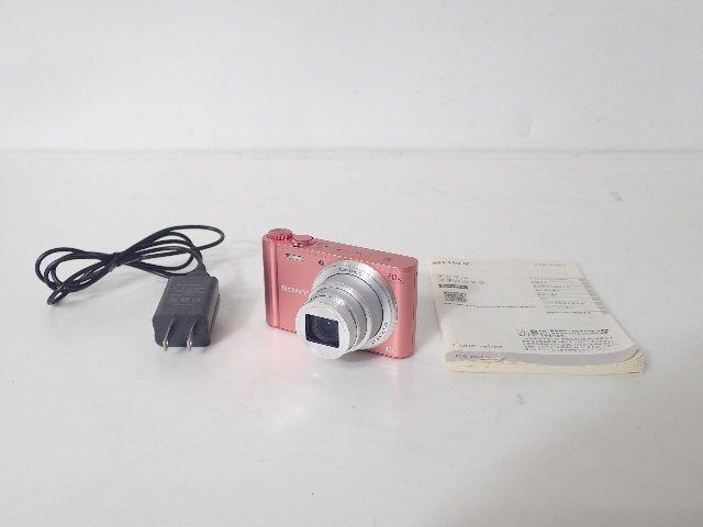 SONY ソニー コンパクトデジタルカメラ Cyber-shot DSC-WX350 ピンク ★ 6E618-1_画像1