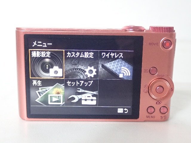 SONY ソニー コンパクトデジタルカメラ Cyber-shot DSC-WX350 ピンク ★ 6E618-1_画像5