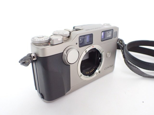 CONTAX G2 フィルムカメラ/レンジファインダーカメラボディ コンタックス GD-2 DATA BACK GD-2 説明書/ストラップ付 △ 6E493-3_画像2