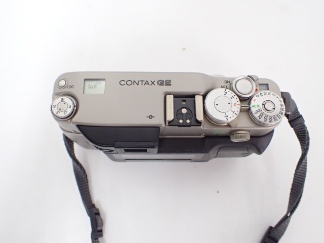 CONTAX G2 フィルムカメラ/レンジファインダーカメラボディ コンタックス GD-2 DATA BACK GD-2 説明書/ストラップ付 △ 6E493-3_画像4