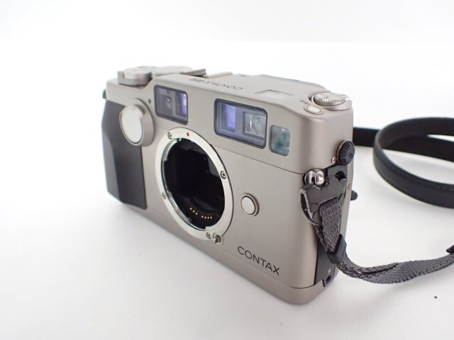 CONTAX G2 フィルムカメラ/レンジファインダーカメラボディ コンタックス GD-2 DATA BACK GD-2 説明書/ストラップ付 △ 6E493-3_画像3