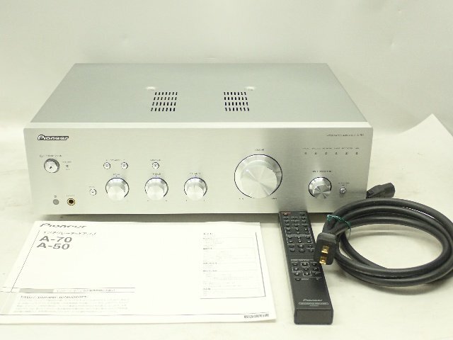 PIONEER パイオニア プリメインアンプ A-50 リモコン/説明書付き ¶ 6E649-1_画像1