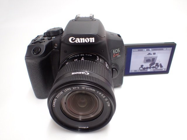 良品 CANON EOS Kiss X10i EF-S 18-55 IS STM/EF-S 55-250 IS STM ダブルズームキット キヤノン デジタル一眼レフカメラ ∬ 6E3F3-1_画像3