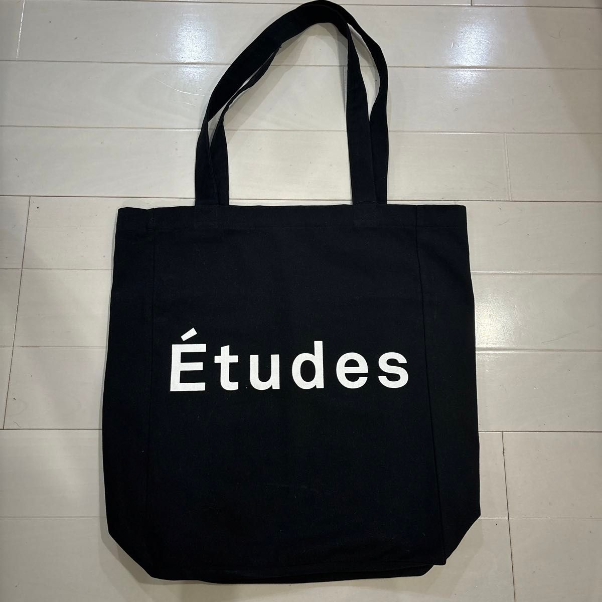 etudes tudesエチュードロゴ入りトートバッグ黒ビッグサイズ エコバッグ サカイHAY