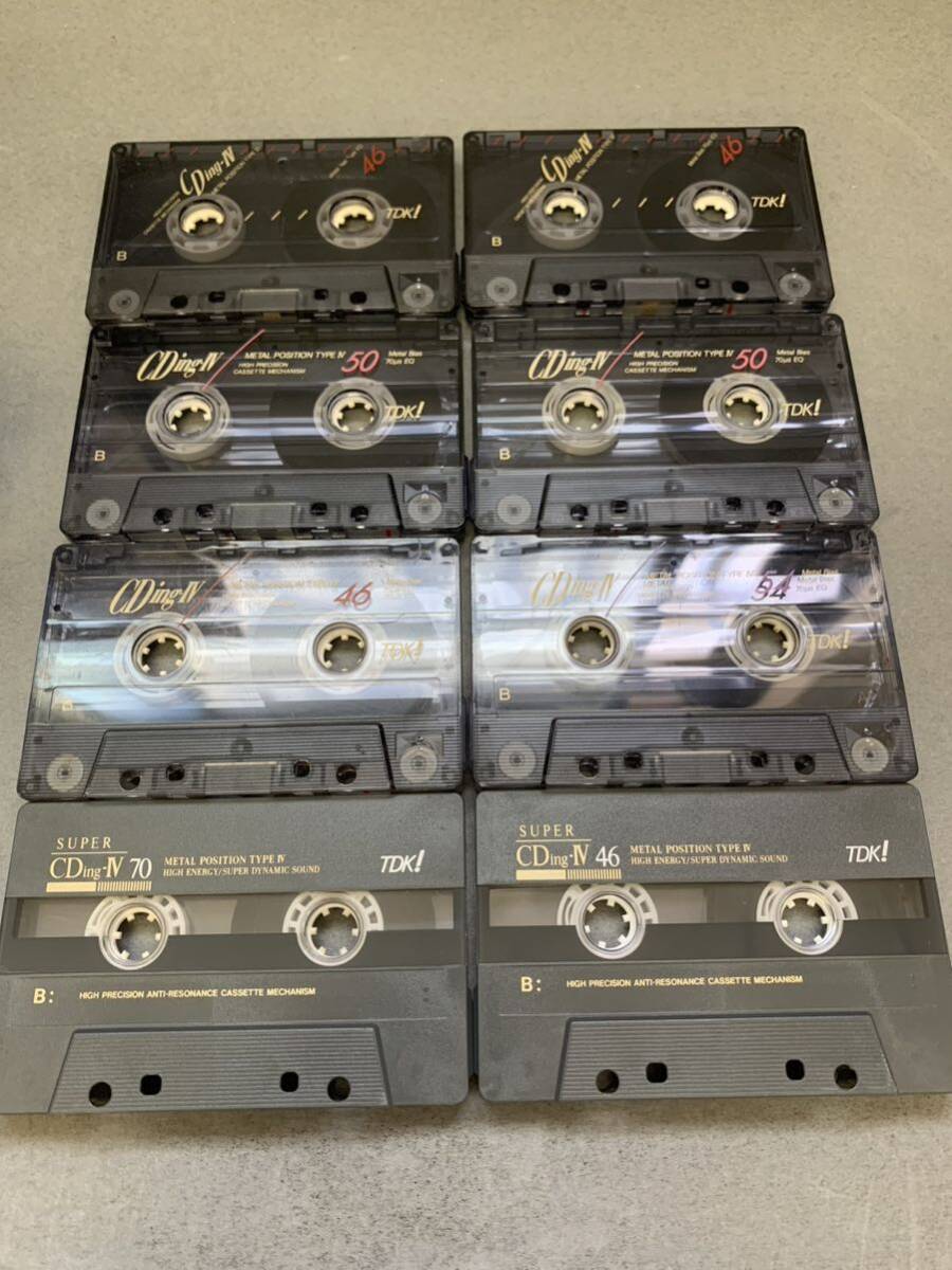 中古 カセットテープ TDK CDing-IV メタル 8本セットの画像2