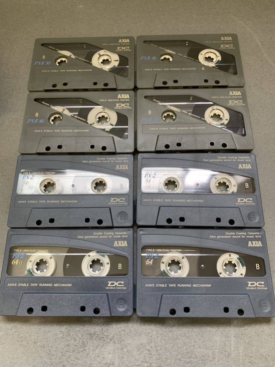 中古 カセットテープ AXIA アクシア PS-II PS-2 8本セット