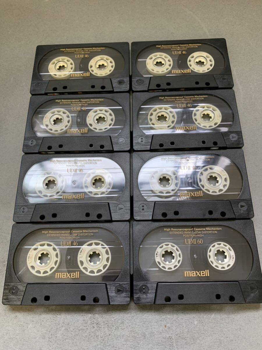 中古 カセットテープ マクセル maxell UDII 8本セット_画像2