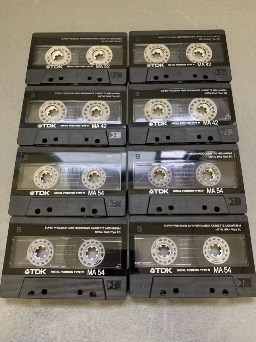 中古 カセットテープ TDK MA 8本セット メタル_画像2