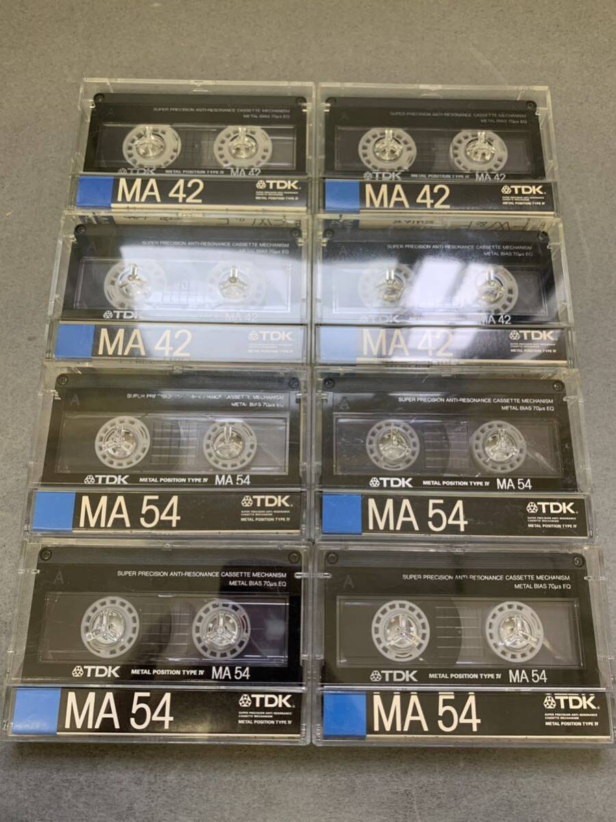 中古 カセットテープ TDK MA 8本セット メタル_画像1