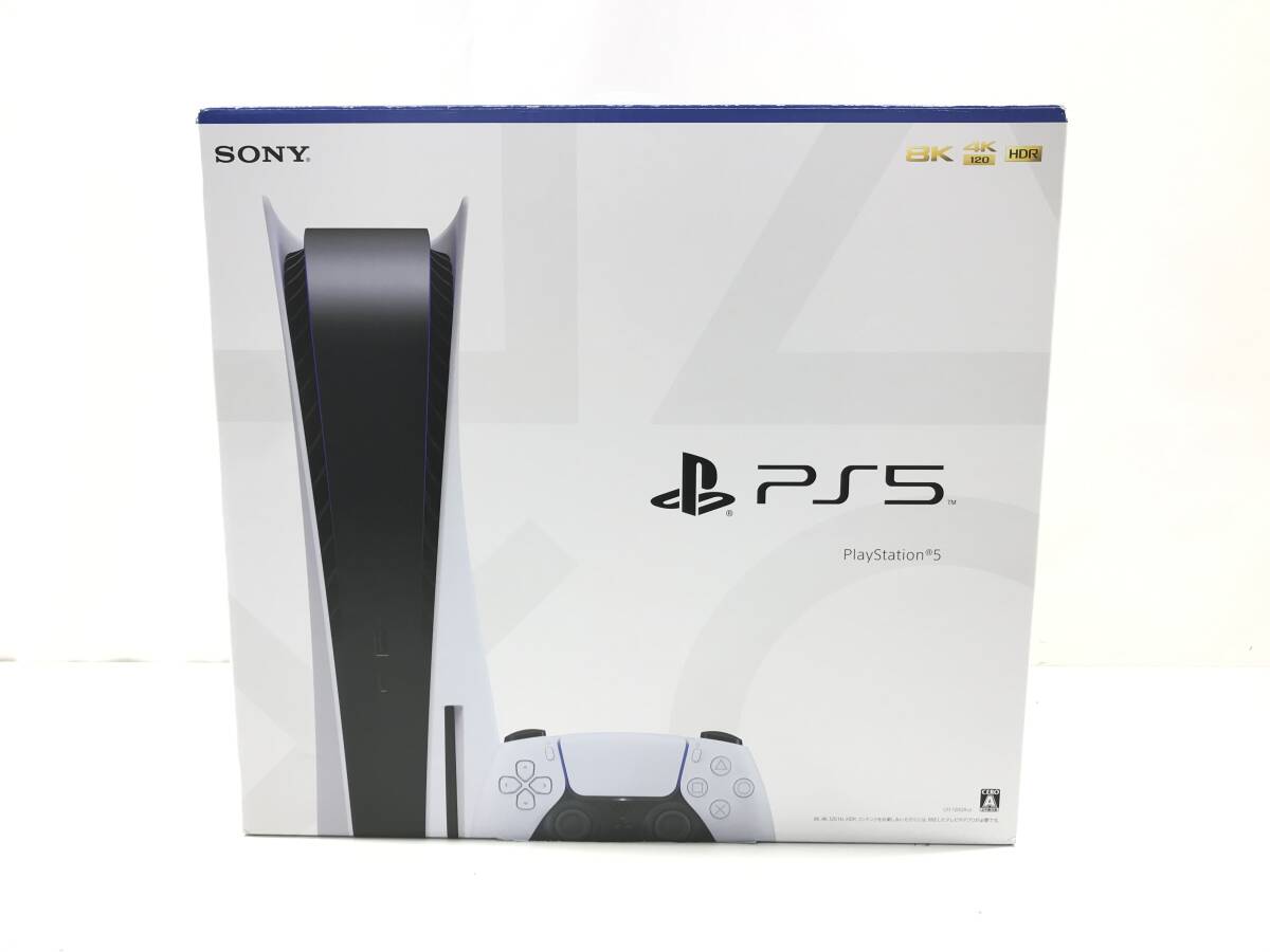 1円スタート 中古品 SONY playstation5 PS5本体 PS5 CFI-1200A01 ディスクドライブ搭載モデル 825GB プレステ ゲームハード ゲーミング ②_画像1