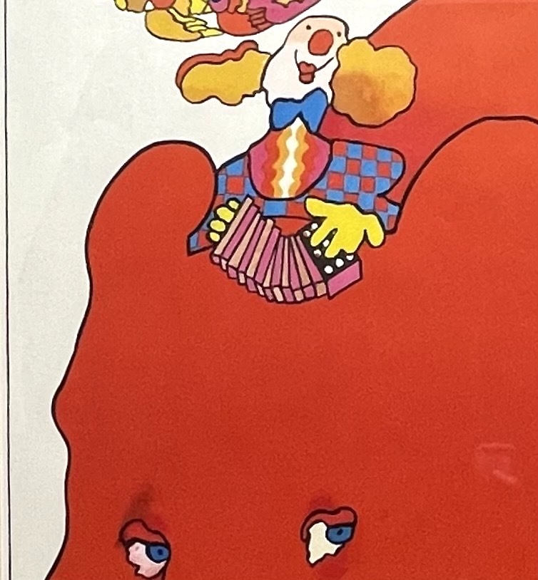 【コレクション特別出品】A 1972年 W. Swierzy作 ポーランド派 “サーカス”ポスター 世界的稀少 20世紀グラフィックデザイン 額装 保管箱 の画像3