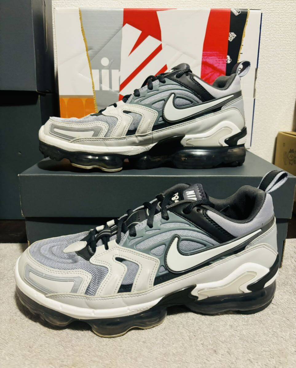 NIKE AIRMAX VAPORMAX PLUS EVO 27.5 WGH02 ナイキ エアマックス ヴェイパーマックス ホワイト グレー_画像4