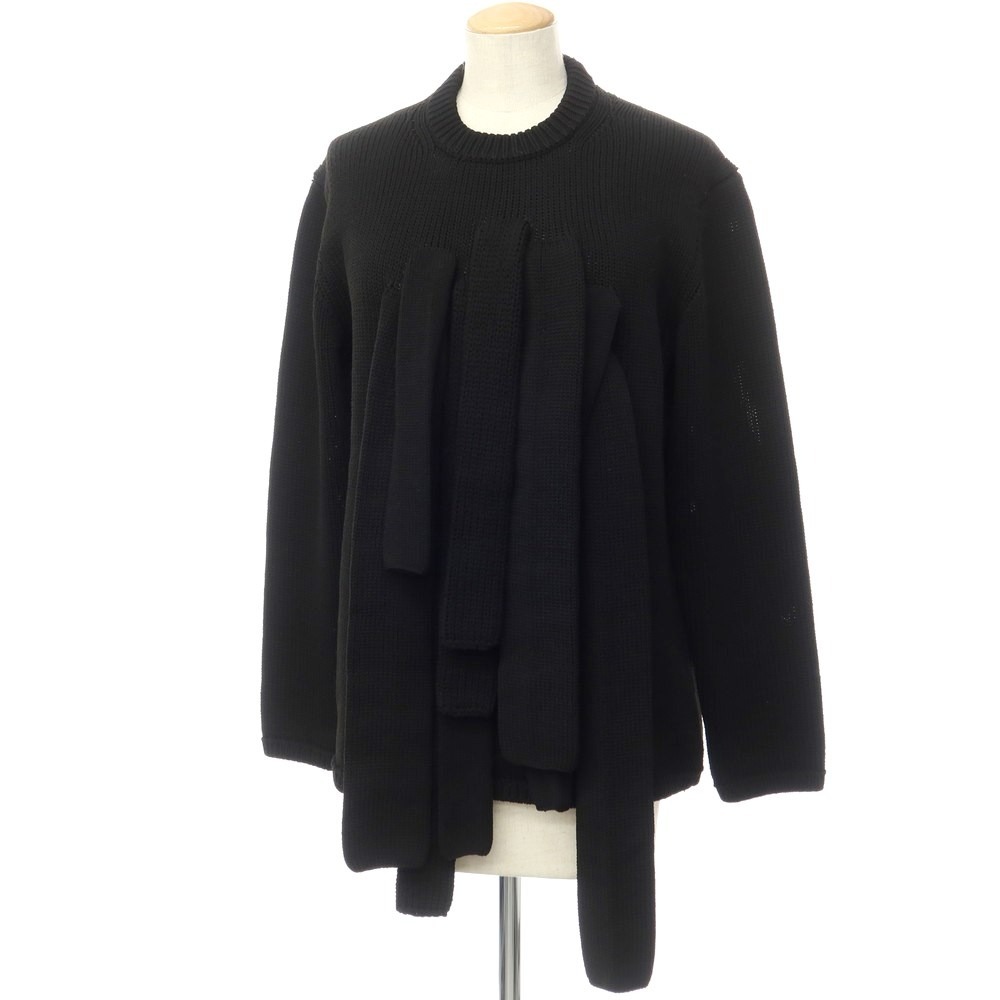[ used ] Comme des Garcons COMME des GARCONS 2023 year autumn winter polyester pull over knitted black [ size XS]