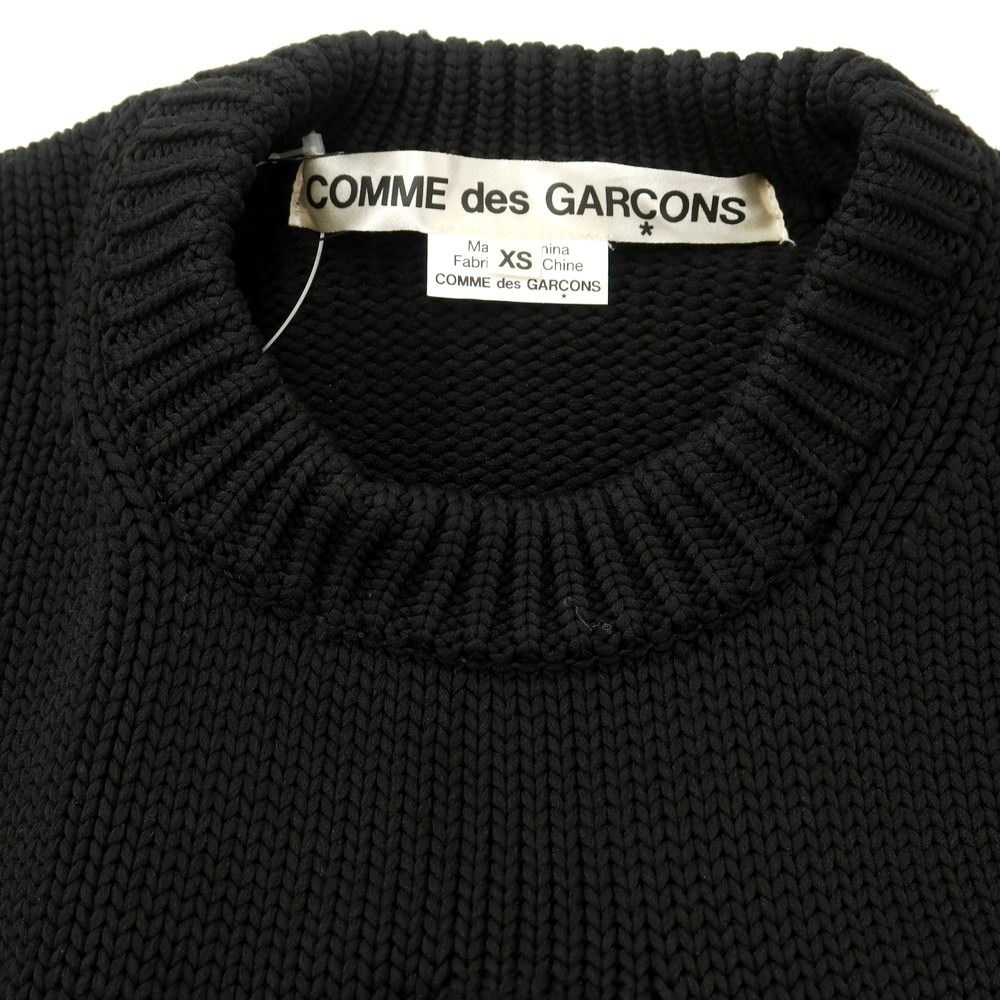 [ used ] Comme des Garcons COMME des GARCONS 2023 year autumn winter polyester pull over knitted black [ size XS]