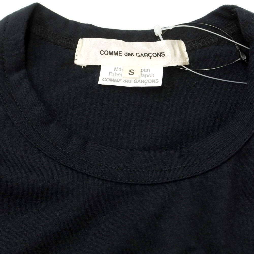 【未使用】コムデギャルソン COMME des GARCONS 2023年秋冬 コットン 装飾 長袖Ｔシャツ ブラック【サイズS】_画像3
