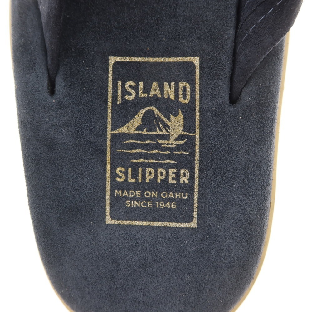 【未使用】アイランドスリッパ ISLAND SLIPPER スエード トングサンダル ネイビー【サイズ9】_画像8