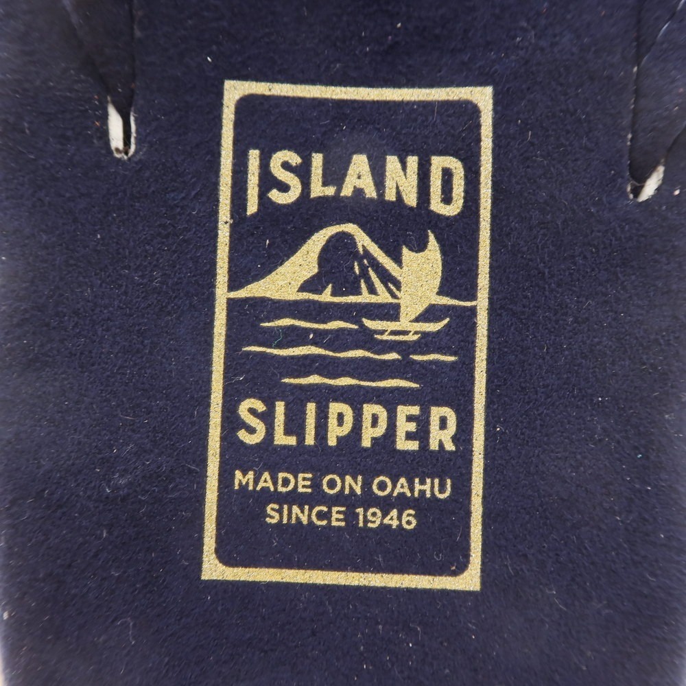 【未使用】アイランドスリッパ ISLAND SLIPPER スエード トングサンダル ネイビー【サイズ10】_画像7