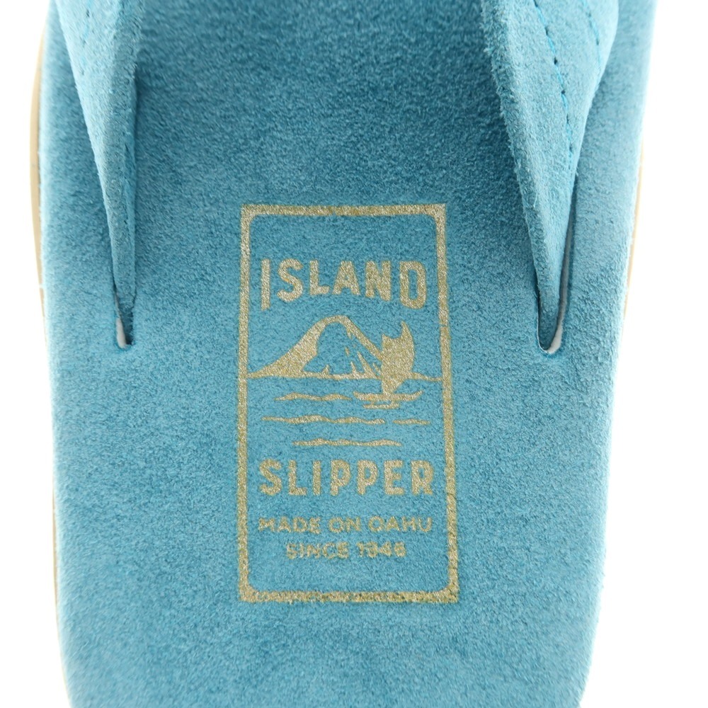 【未使用】アイランドスリッパ ISLAND SLIPPER スエード トングサンダル ターコイズブルー【サイズ8】_画像7