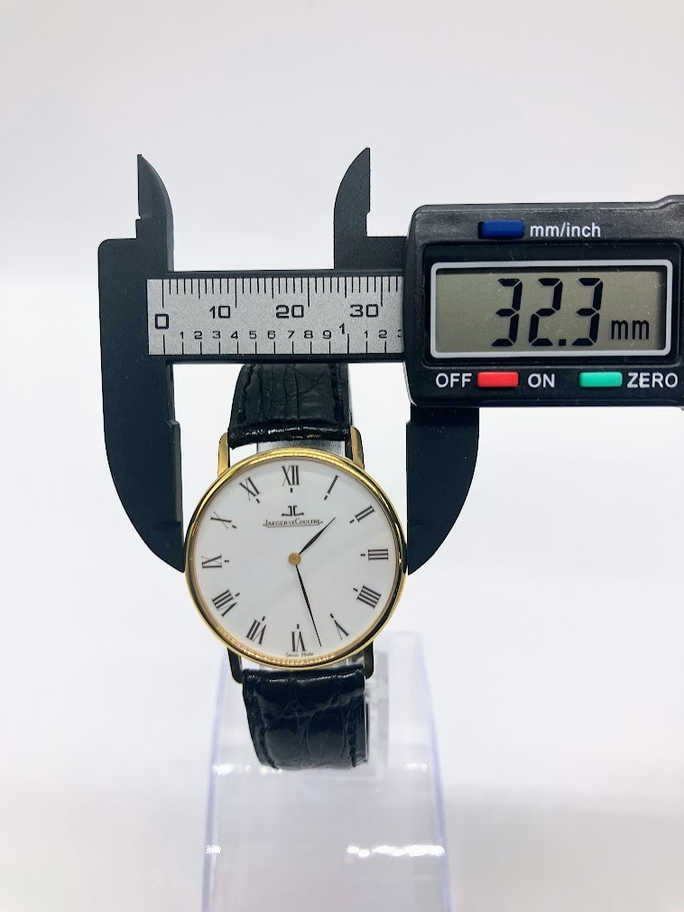 【ITJ92GL95WL8】JAEGER-LECOULTRE ジャガールクルト 111.1.09 クラシック ウルトラシン K18 クオーツ 白文字盤_画像8