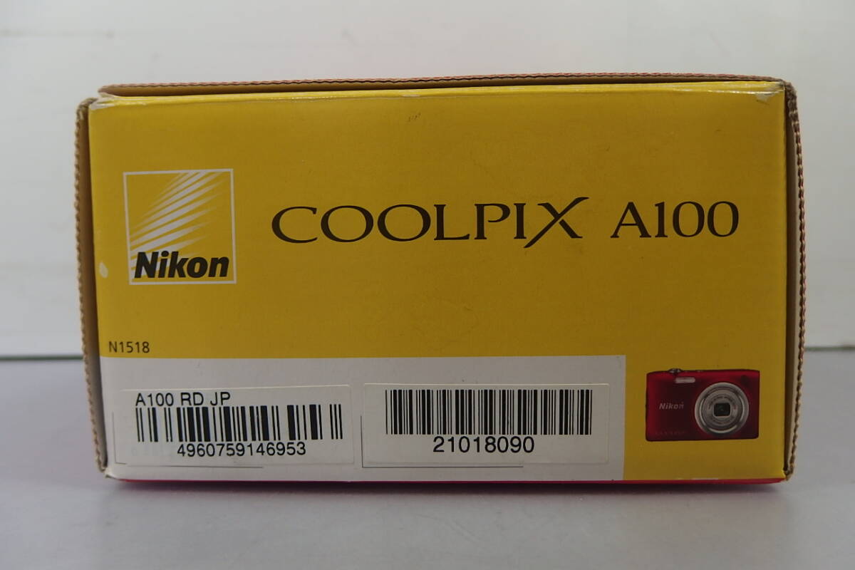 ◆未使用 Nikon(ニコン) 100th記念 デジタルカメラ COOLPIX A100 R(レッド) 高速ハイスピード NIKKORレンズ 2005万画素 A100RD_画像3