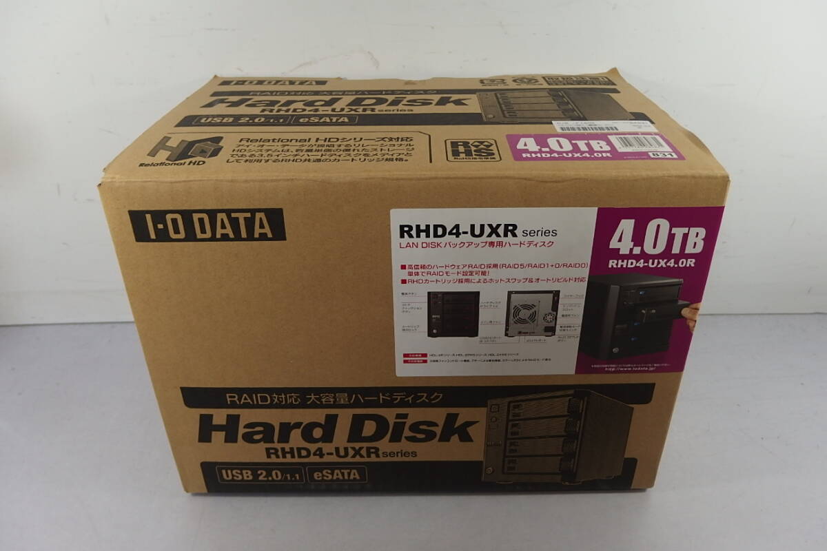 * new goods unused I*O DATA( I *o-* data ) NAS high capacity hard disk HDD 4TB RHD4-UX4.0R storage /USB/eSATA/Relational HD